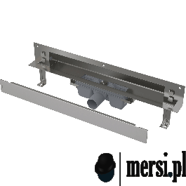 Alcaplast APZ5 SPA-SHADE System odpływowy do zabudowy w ścianie, pokrywa stal nierdzewna-mat