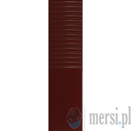 Tubądzin GROOVE BURGUNDY 2 GLOSS STR 29,8x7,8