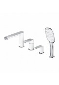 Omnires SACRAMENTO bateria wannowa chrom / biały SC2332CRB