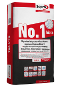 No.1 996 - Wysokoelastyczna odkształcalna, biała zaprawa klejowa S1