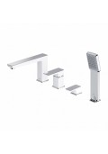 Omnires PARMA bateria wannowa chrom / biały PM7432CRB
