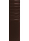 Tubądzin GROOVE BROWN 2 GLOSS STR 29,8x7,8