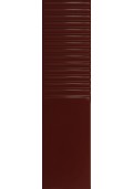 Tubądzin GROOVE BURGUNDY 2 GLOSS STR 29,8x7,8