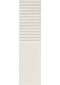 Tubądzin GROOVE WHITE SUGAR 2 STR 29,8x7,8