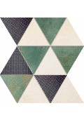 Domino MARGOT Green 25,8x32,8 mozaika