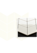 Uniwersalna Mozaika Bianco Paradyż Romb Braid 20,5x23,8