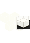 Uniwersalna Mozaika Bianco Paradyż Romb Hexagon 20,4x23,8
