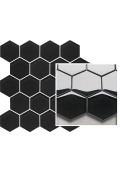 Uniwersalna Mozaika Nero Paradyż Hexagon 22x25,5