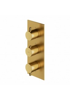 Omnires Y termostatyczna bateria prysznicowo-wannowa złoty szczotkowany Y1238/KROGLB