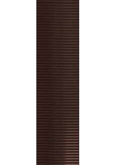 Tubądzin GROOVE BROWN 1 GLOSS STR 29,8x7,8