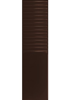 Tubądzin GROOVE BROWN 2 GLOSS STR 29,8x7,8