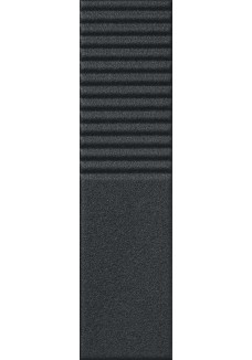 Tubądzin GROOVE GRAPHITE SUGAR 2 STR 29,8x7,8