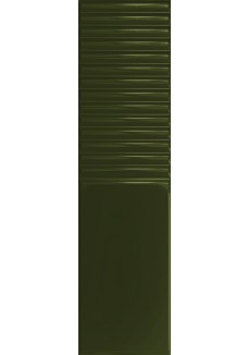 Tubądzin GROOVE OLIVE 2 GLOSS STR 29,8x7,8 gat.1