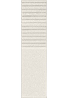 Tubądzin GROOVE WHITE SUGAR 2 STR 29,8x7,8