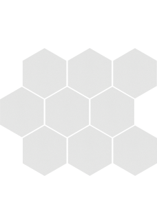 Cerrad CAMBIA White 27x33 lappato Mozaika Heksagon