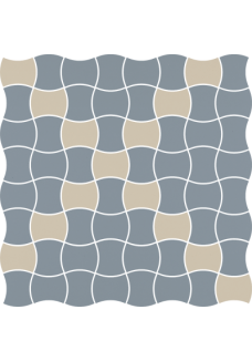 Paradyż MODERNIZM Blue Mozaika MIX K.3,6x4,4