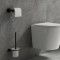 Omnires MODERN PROJECT szczotka toaletowa czarny mat MP60620BL