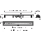 Alcaplast APZ9-750M SIMPLE Odpływ podłogowy z obramowaniem do rusztu perforowanego