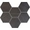 Tubądzin HORIZON HEX Black mozaika ścienna 28,9x22,1