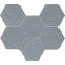 Tubądzin LACE graphite mozaika ścienna 28,9x22,1