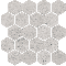 Paradyż SPACE Grys mozaika hexagon mat 25,8x28