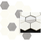 Uniwersalna Mozaika Bianco Paradyż Hexagon mix 22x25,5